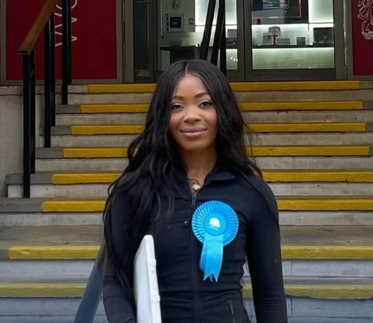 Angelica as Conservative candidate, November 2024